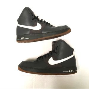 Nike Air Force One charcoal gray sneakers 13